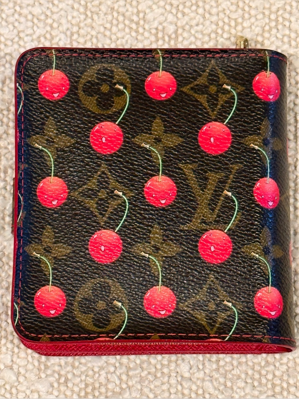 Louis Vuitton Monogram Cerises Compact Zippe wallet limited-edition by Murakami - Picture 2 of 9